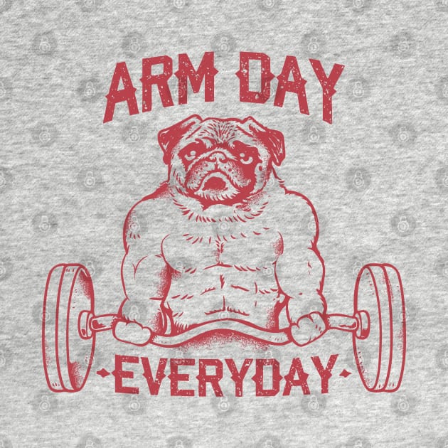Arm Day with Pug by huebucket